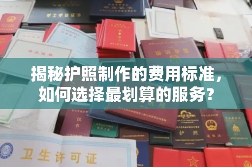 蚌埠揭秘护照制作的费用标准，如何选择最划算的服务？