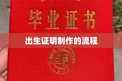 蚌埠出生证明制作的流程